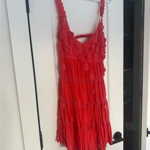 Free people crochet romper